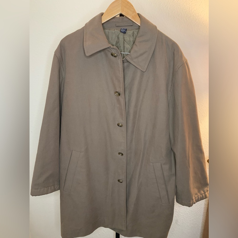 J Crew Cotton Tan Coat